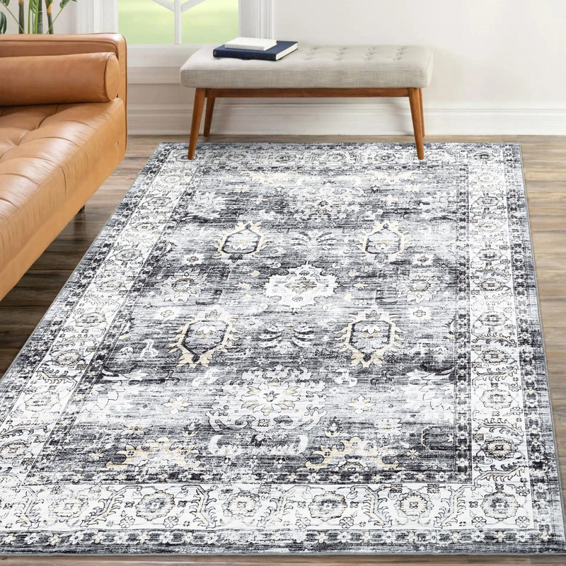 Tapis Vidula avec envers antidérapant, Rectangle 5 pi x 7 pi
