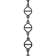 Geometric Motif Link Welded Chandelier Chain or Chain Break