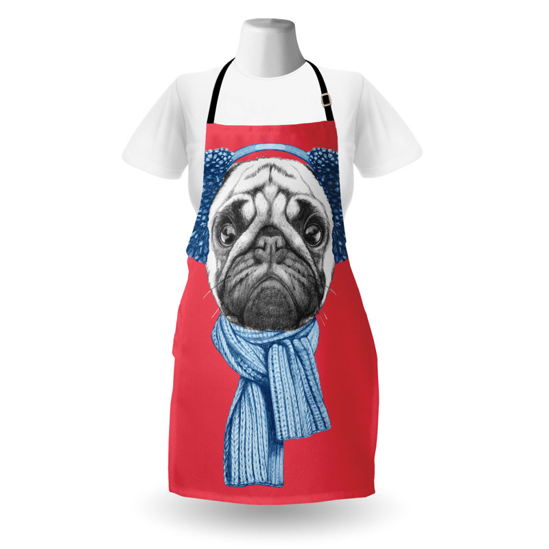 Tablier East Urban Home Pug unisexe