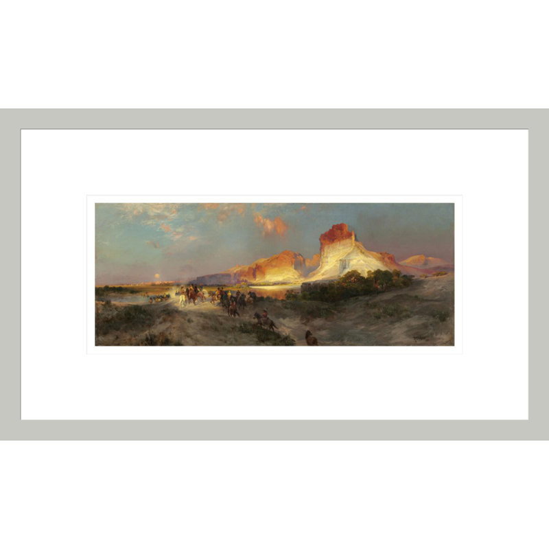 «Green River Cliff Wyoming» par Thomas Moran, impression giclée sur cadre, H 10,13 po x l 16,75 po