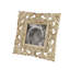 Cadre photo simple 4 po x 4 po Joelle en crème / brun