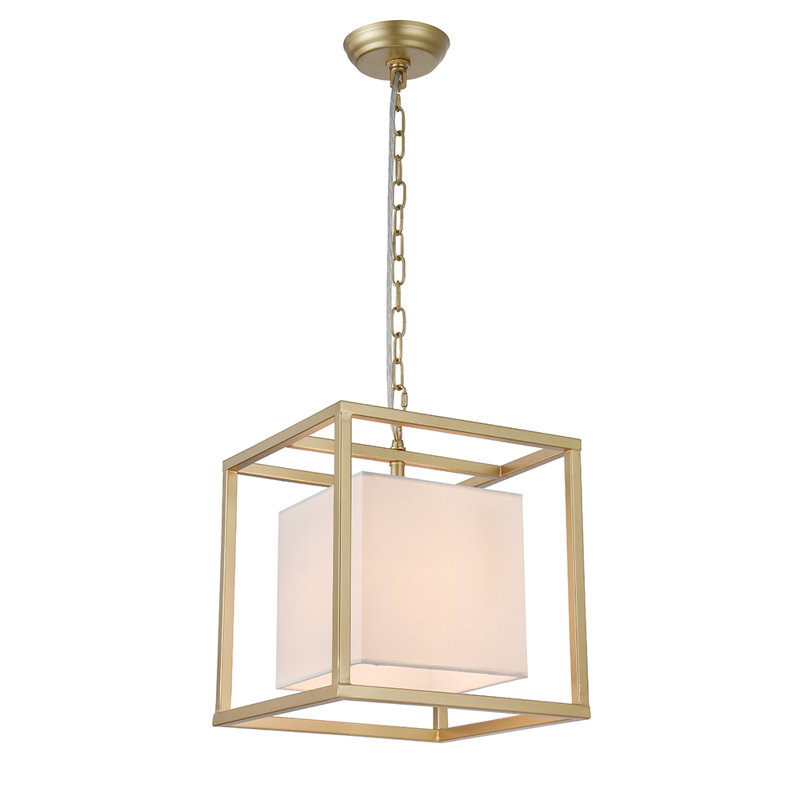 Luminaire suspendu carré à 1 lumières unique Robledo