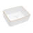 16X12 Inch White Ceramic Rectangular Vessel Bathroom Sink-124471383