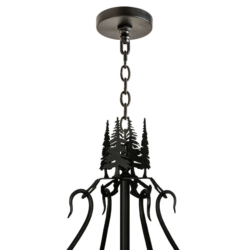 Lustre à niveaux 12 lumières unique Hibbs