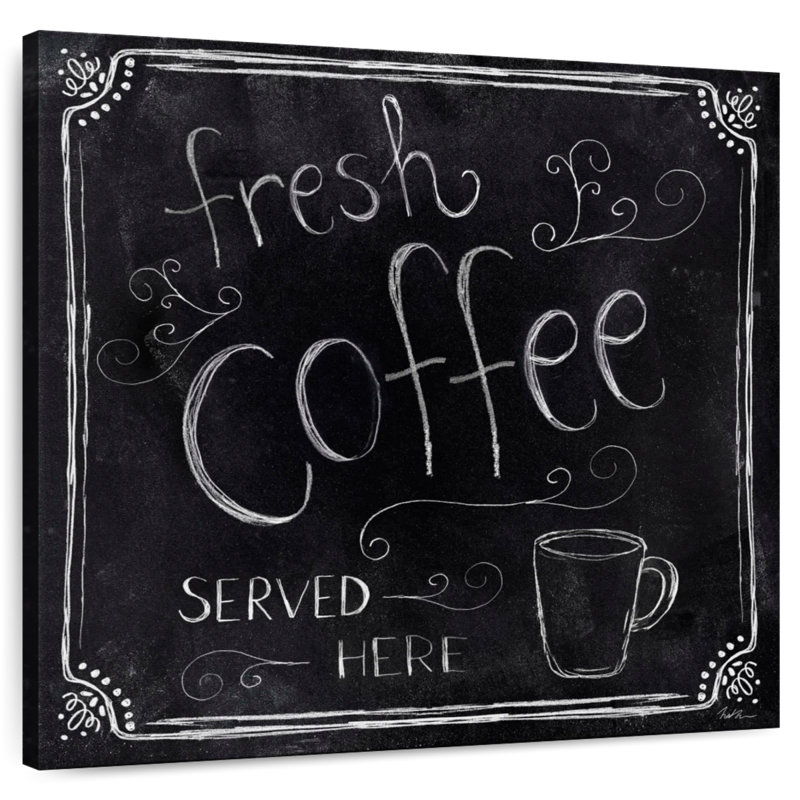 Kema Fresh Coffee Served Here Wall Sign, 10" H x 10" W