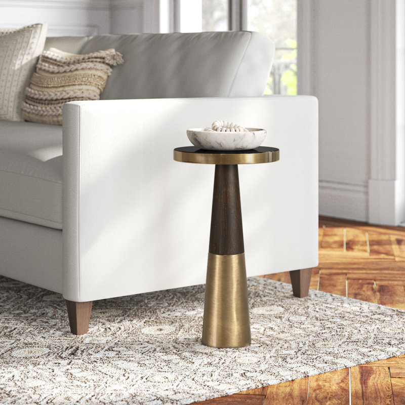 Kat Glass Top End Table