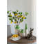 Vase en terre cuite avec glacis vert et finition brun clair naturel