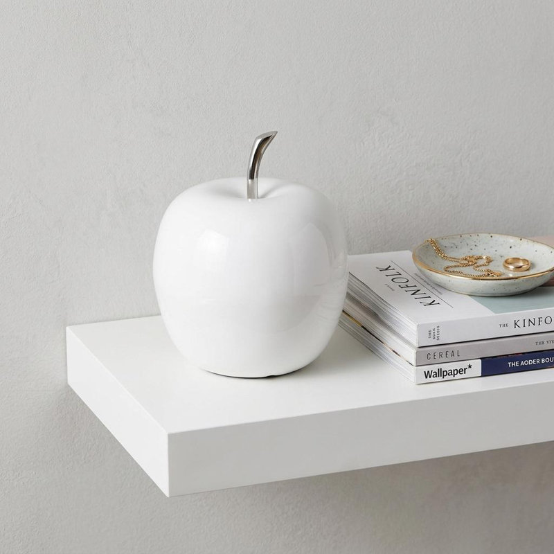 Sculpture de table Annebelle, H 8 po x l 6 po x P 6 po, Blanc