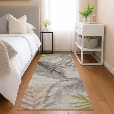 Machine Washable Indoor/Outdoor Chantille ACN2768 Floral Rug