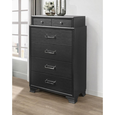 Adebayo Solid Wood 35 " W 6 - Drawer Dresser