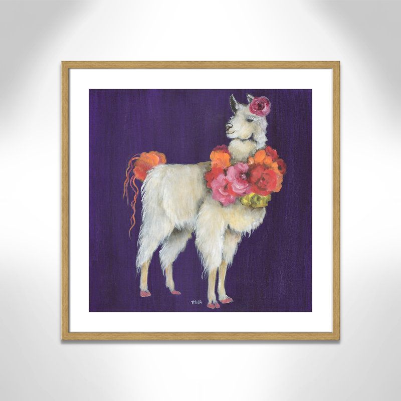 Art sur toile little, H 27,5 po x l 27,5 po x P 1,18 po, Cadre en chêne