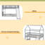 Lit simple superposé au dessus d'un lit simple avec glissade