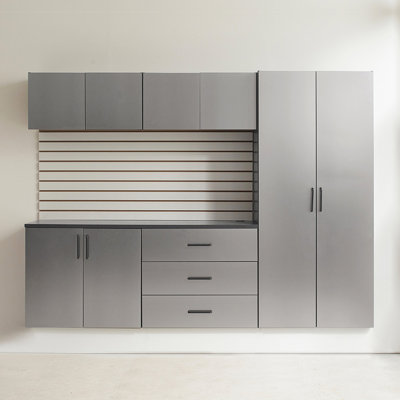 Series, Garage Cabinet , Metallic Gray Finish, Drawers, Water And Heat Quality, 2x Thicker Edge Banding, Shelf Measure, Double Metal Bracket Series 96 In. W X 79 H 20 D 6 B, Drawers Doors, Attribute,