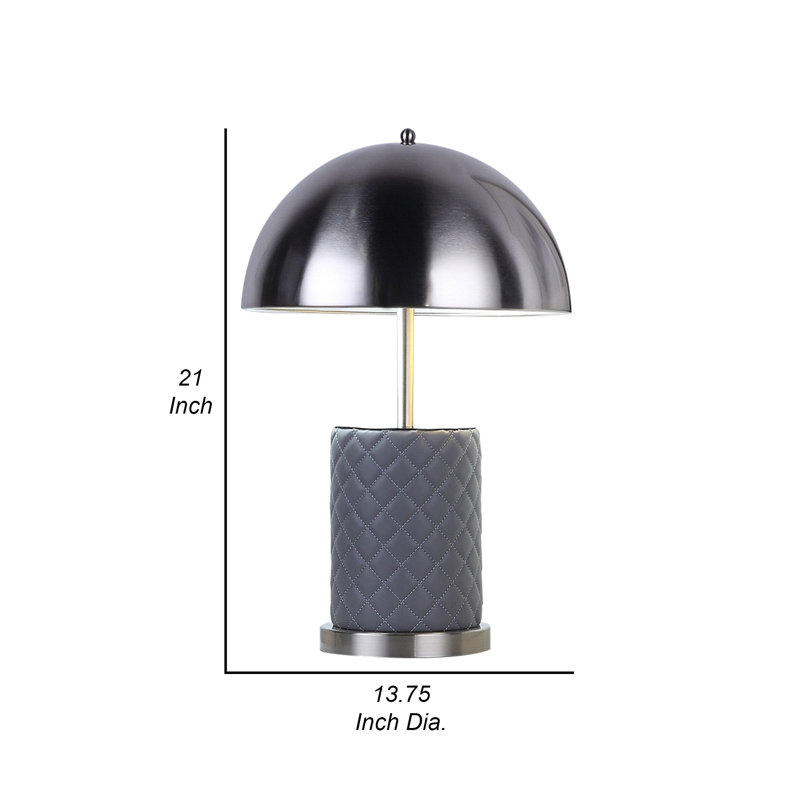 Lampe Aria, Argent noirci / gris