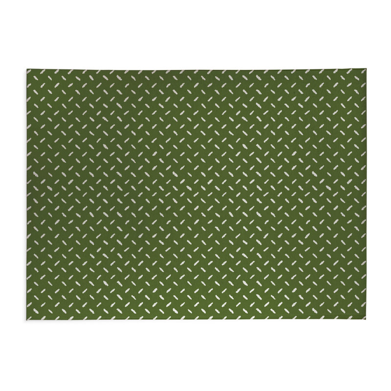 Tapis de cuisine Kat, Vert olive, Rectangle 5 pi x 7 pi