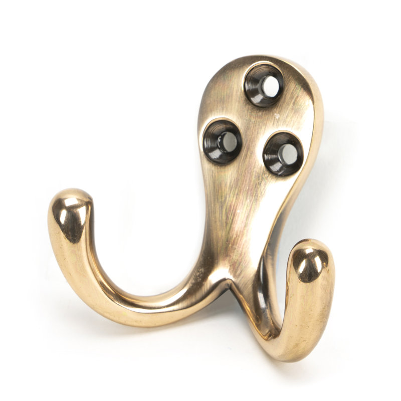 Celtic Metal Wall Hook, Polished Bronze