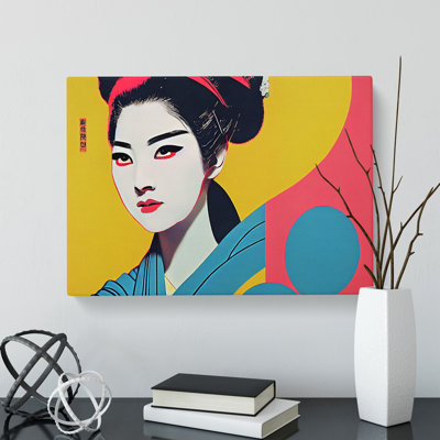 Accomplished Geisha - Wrapped Canvas Painting