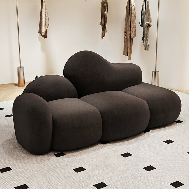 Méridiennes d'intérieur Leisure Flannelette, Orienté à gauche (vu de face), Noir