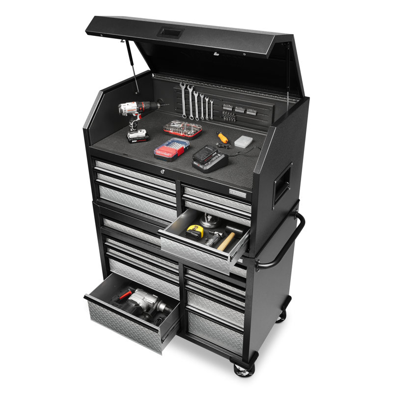 Premier 41 Inch 15-Drawer Mobile Tool Chest Combo