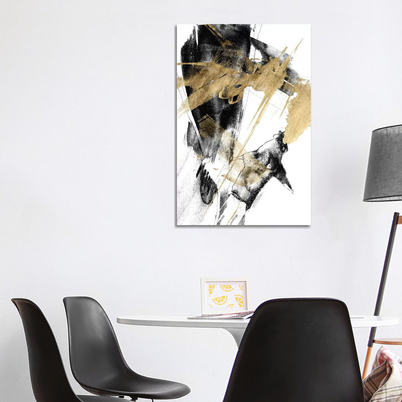 Glam & Black I by Jennifer Goldberger - Wrapped Canvas Painting, 101.6 cm H x 66.04 cm W x 1.91 cm D