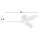 Aisling 3 Blade Ceiling Fan with LED Light Kit