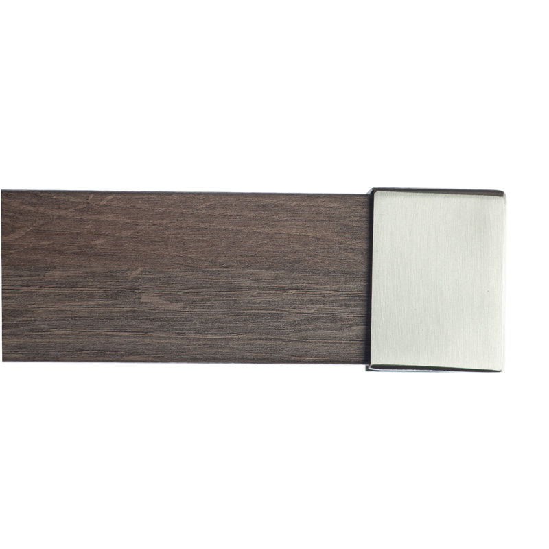 Tringle à rideaux simple 2 po Farwell Wood, Inoxydable, H 2 po x l 60 po x P 3,12 po