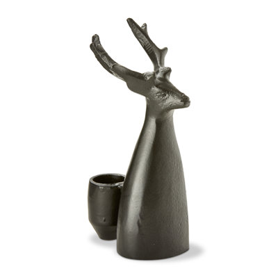 Reindeer Taper Holder Lg