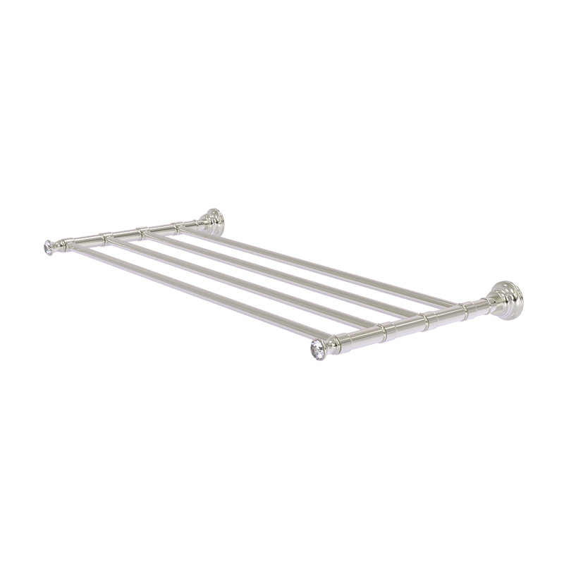 Freyja 3 Towel Rack, Satin Nickel, 2" H x 26" W x 12.7" D