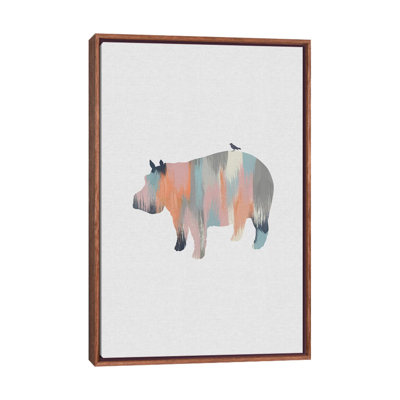 Pastel Hippo - impression d'art graphique