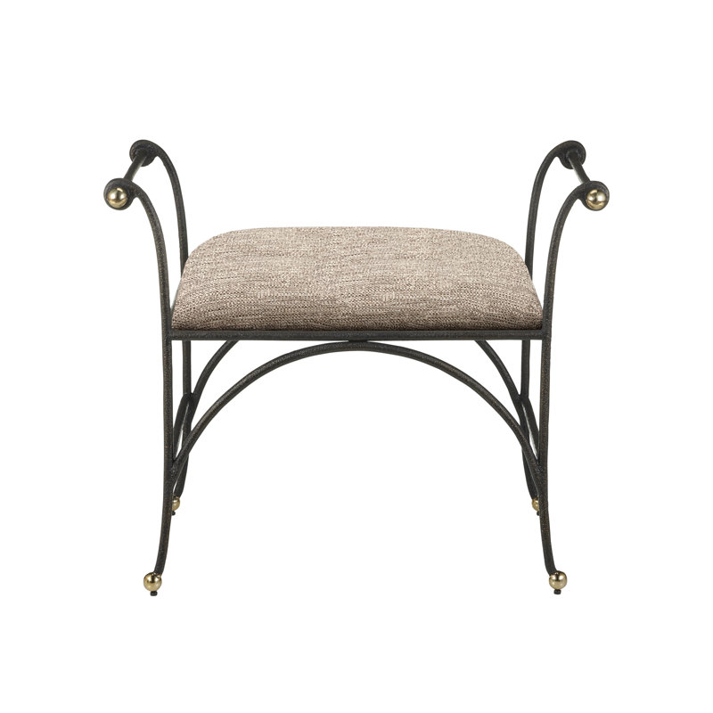 Mabel Upholstered Bench, 24.25" H x 29.75" W x 21" D