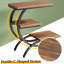 Table de bout en métal, table d'appoint en forme de C pour le salon