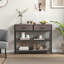 Console Entryway Table Sofa Side Table With Folding Fabric Drawers For Living Room