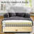 Atlai 40.55"W Corduroy Chaise Lounge Chair, Cup Holders-1683319991