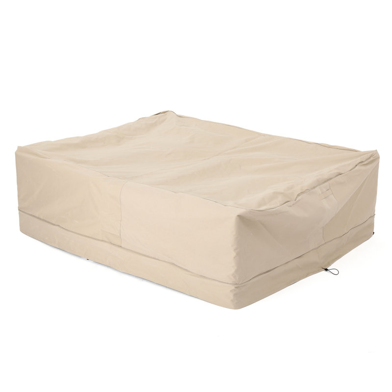 Outdoor Chat Waterproof Cover - Beige, 86"D X 65"W 28"H, 100% Beige , 88.43 In. D 64.82 W 27.26 H, Intense