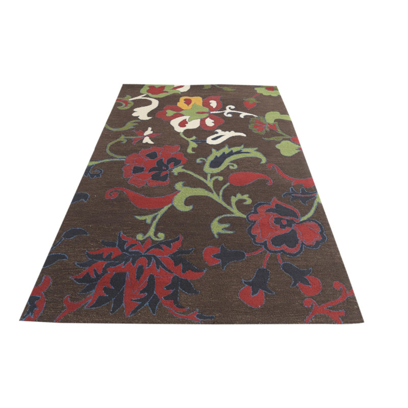 5'2 x 8'1 Pimentel Dark Brown Rug