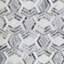 Mezzo 11x18 Polished Calacatta Marble Mosaic Tile-1392186652