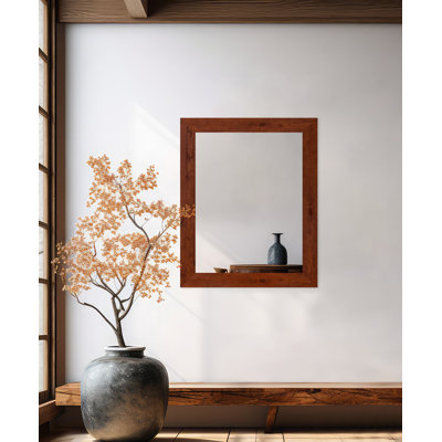 Gartha Engineered Wood Flat Wall Mirror