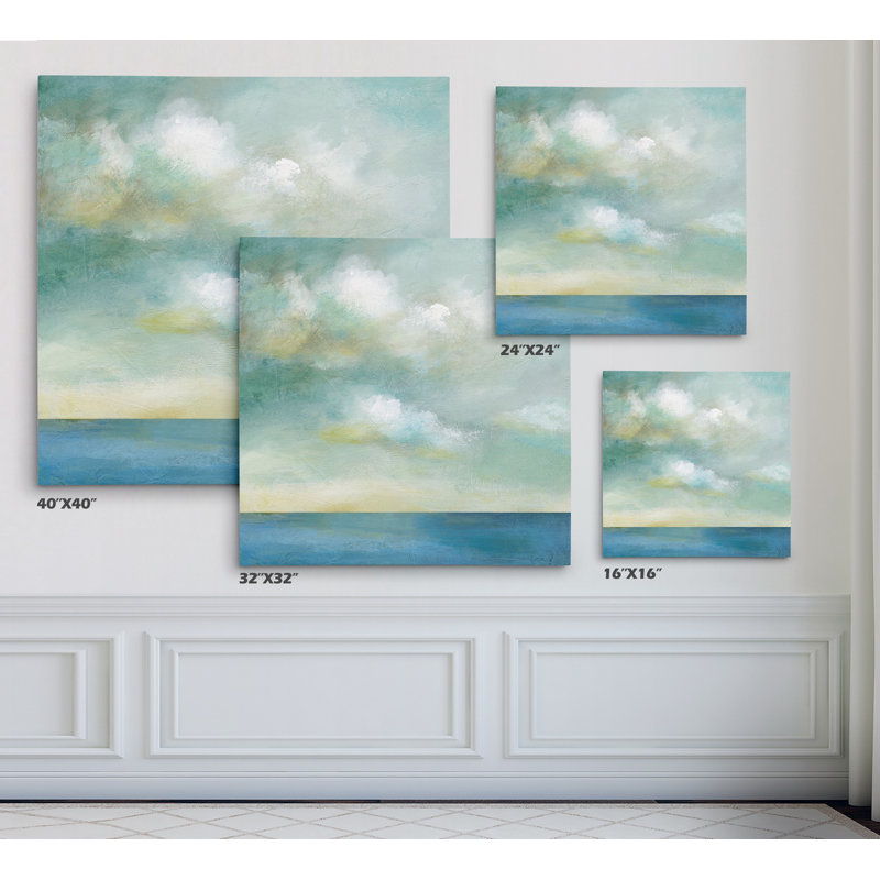 " Cloudscape I " Painting Print, 40" H x 40" W x 2" D, Wrapped Canvas