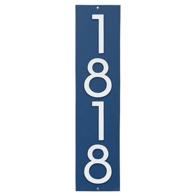 Plaque murale rectangulaire verticale flottante 6 po