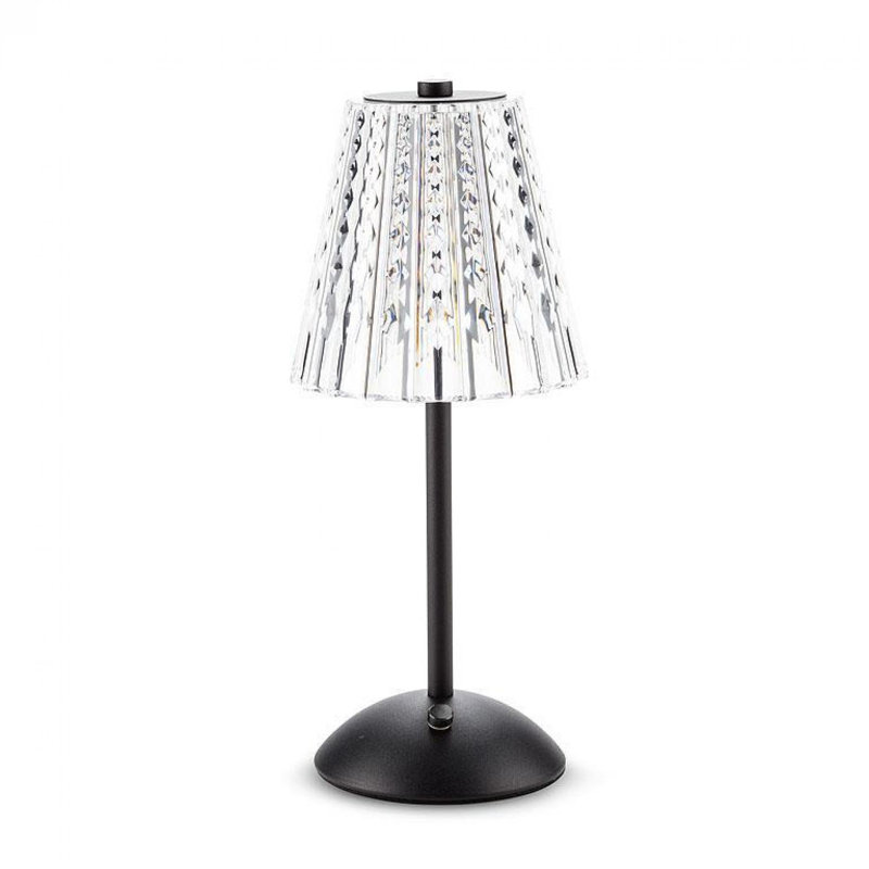 Lampe de table en acrylique Terie, Noir