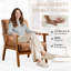 Chaise d'appoint, fauteuil de style Mid-Century moderne avec structure en bois massif, fauteuil de salon, chambre à coucher - café-1491863697