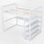 Lit mezzanine avec bureau intégré et tablettes-113752952-113752951