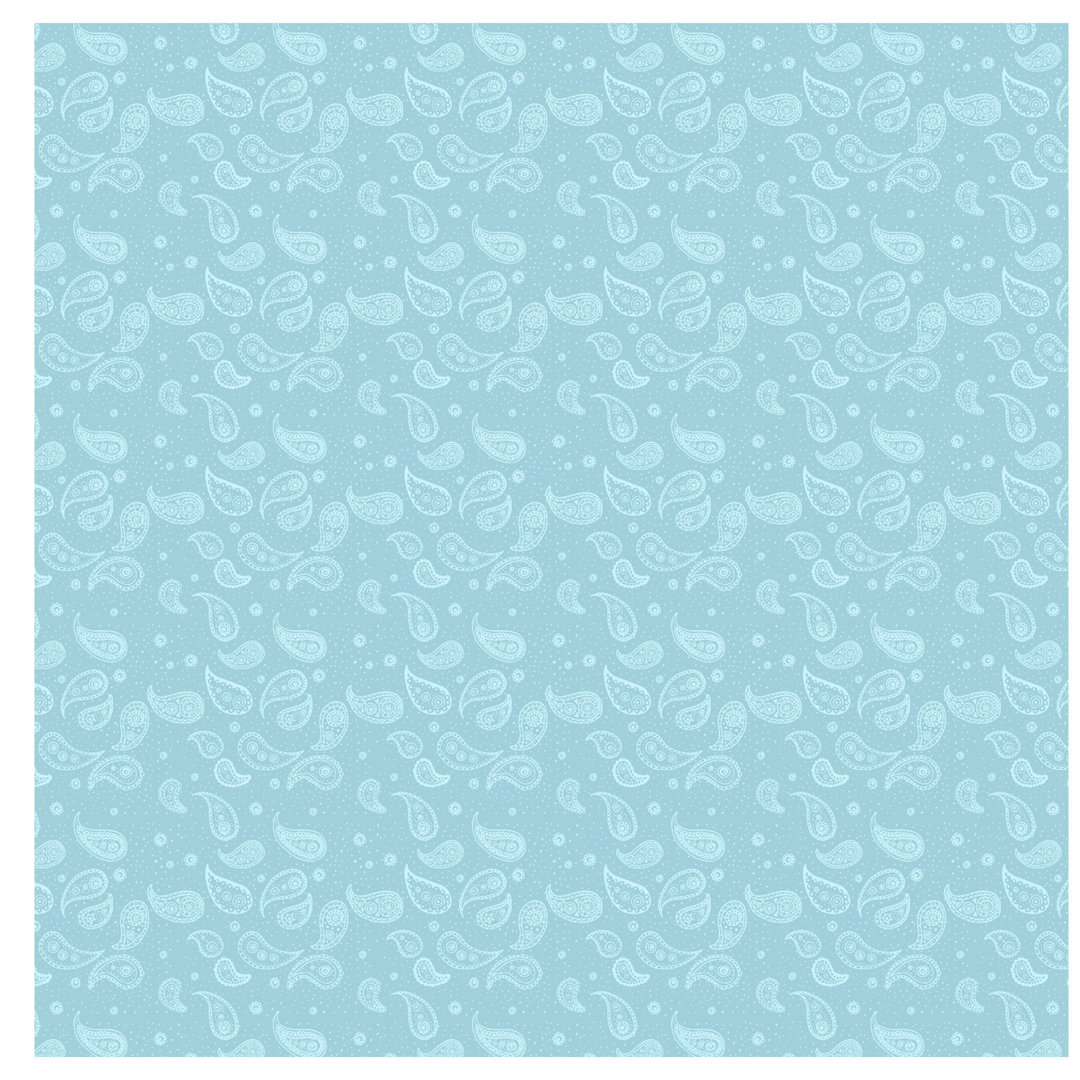 Delicate Paisley Pattern 2.4m x 2.4m Embossed Matt Peel & Stick Wall Mural