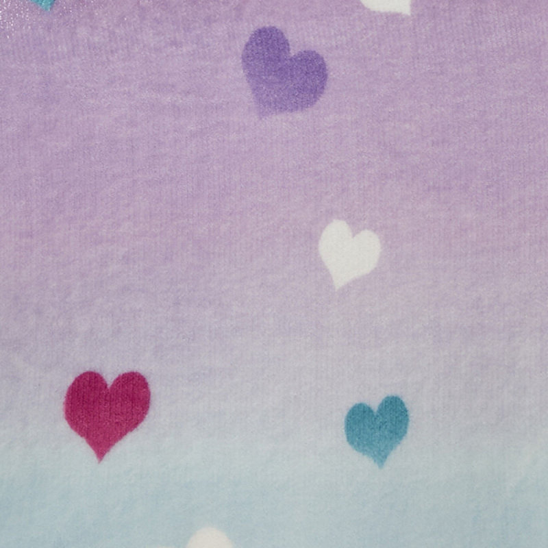 Cosy Ombre Heart 100% Polyester Block Print Duvet Cover Set with Pillowcases, Double Duvet Cover + 2 Standard Pillowcases
