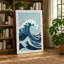 Great Wave Rising Japandi - Wrapped Canvas-1008329672-1008329679