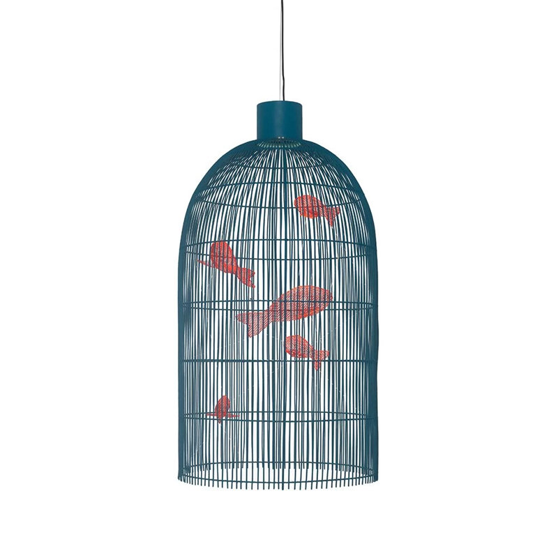 Fish Tales 1 - Light Pendant, 52.5" H x 28" W x 28" D