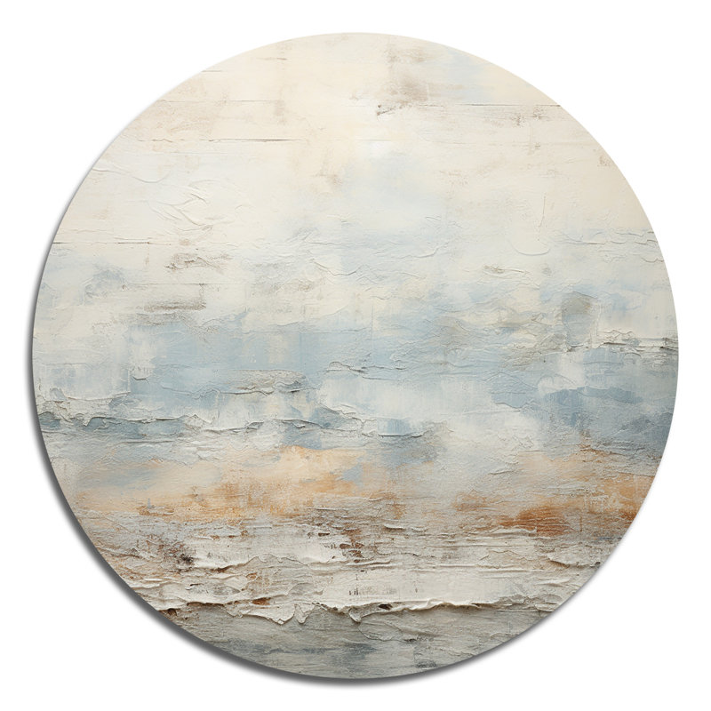 Duhart - Art abstrait rond en métal, H 16 po x l 16 po