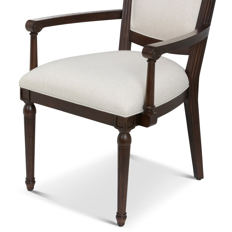 Fauteuil Winthorpe, blanc délavé, Truffle