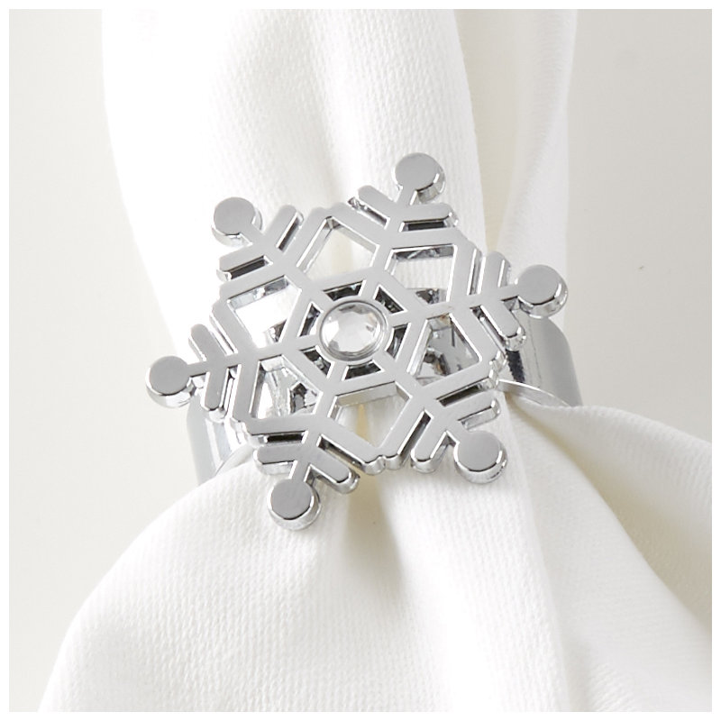Rond de serviette Sparkling Snowflake