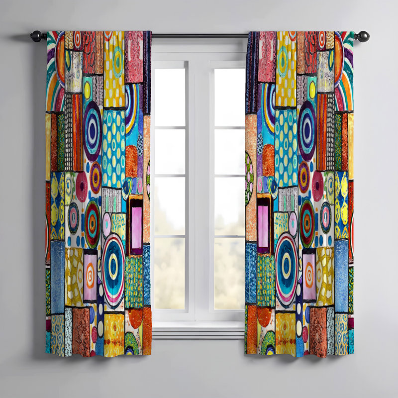 Paire de rideaux obscurcissant en polyester Freeville, L 56 po x L 78 po